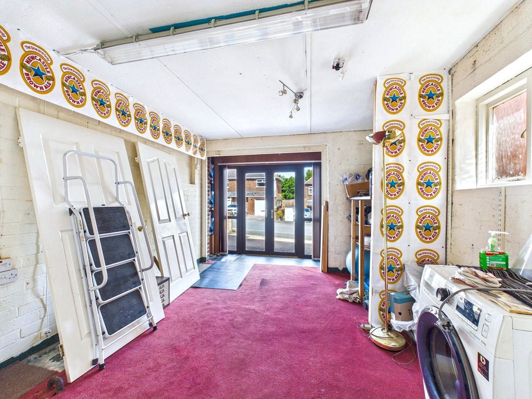 Partly converted garage